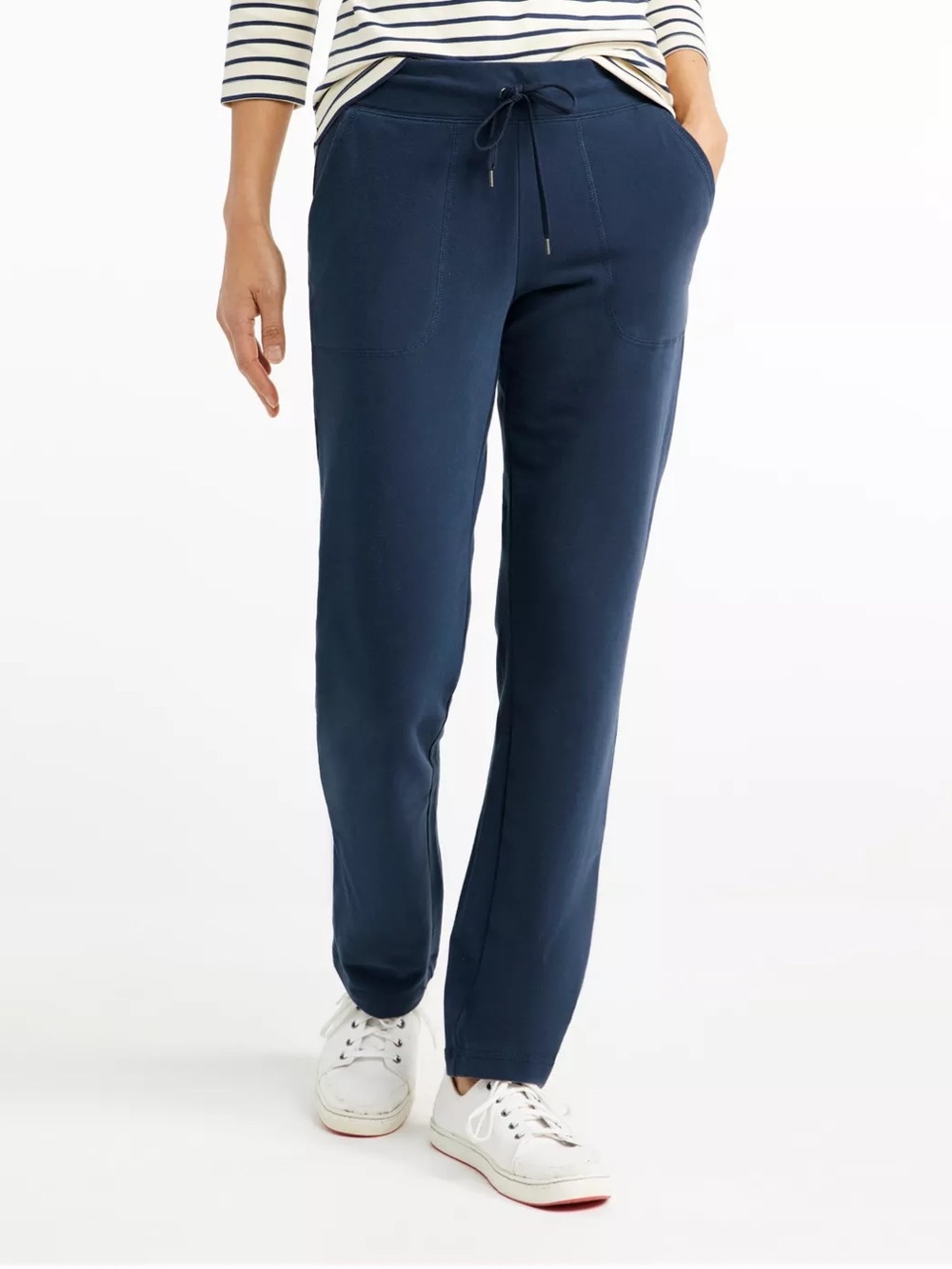 L.L. Bean Women's Ultrasoft Sweats, Straight-Leg in green - Picture 6 of 6